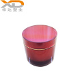 Red 200g 66oz bottle cosmetic customized plastic acrylic cream jar for skin care face pack